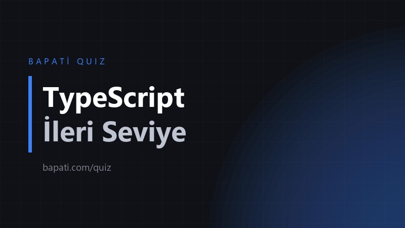 TypeScript İleri Seviye